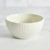 Dunelm Linear Embossed Porcelain Cereal Bowl -Dune Room Furniture Shop 30762587