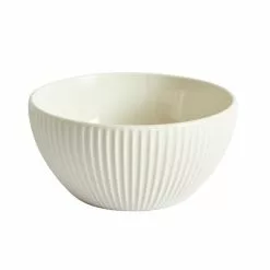 Dunelm Linear Embossed Porcelain Cereal Bowl 5 Dunelm Linear Embossed Porcelain Cereal Bowl -Dune Room Furniture Shop 30762587 alt01