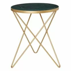 Dunelm Zoey Green Marble Effect Side Table -Dune Room Furniture Shop 30762776 alt02