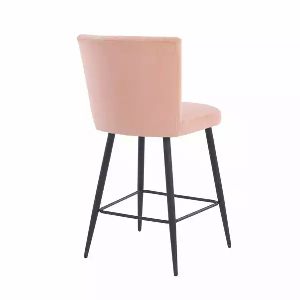 Dunelm Taylor Velvet Bar Stool 6 Dunelm Taylor Velvet Bar Stool - Image 4