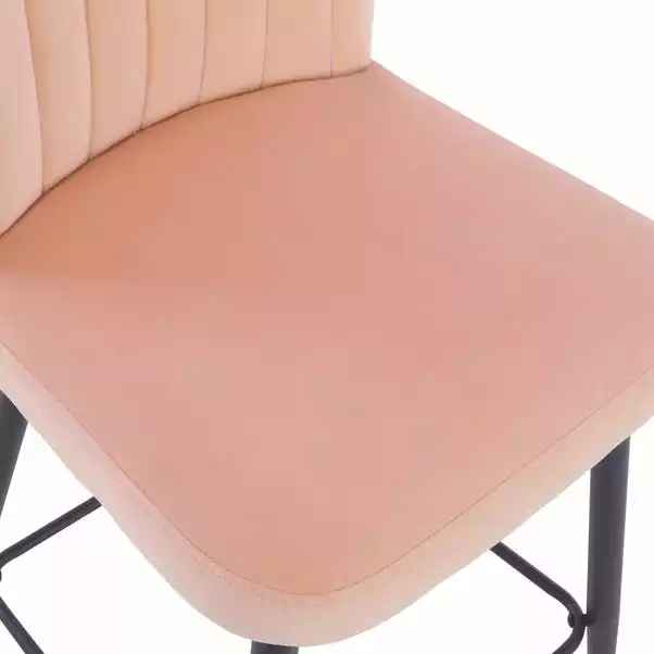 Dunelm Taylor Velvet Bar Stool 8 Dunelm Taylor Velvet Bar Stool - Image 6