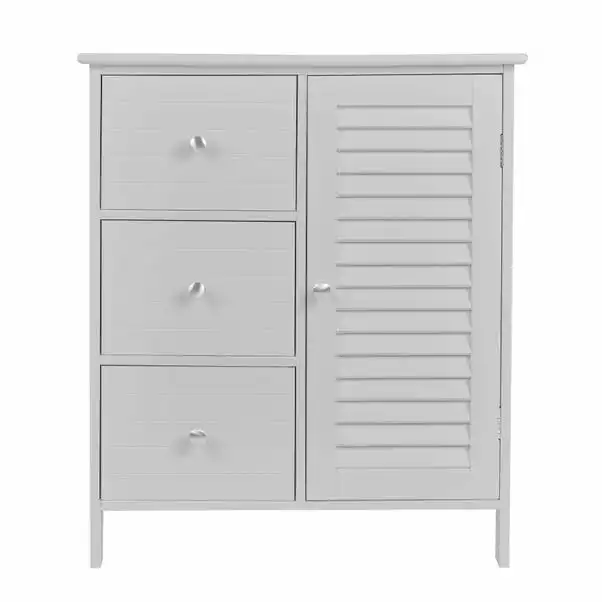 Dunelm Nautical Grey 3 Drawer Console Unit 4 Dunelm Nautical Grey 3 Drawer Console Unit - Image 2