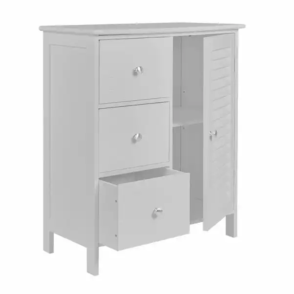 Dunelm Nautical Grey 3 Drawer Console Unit 6 Dunelm Nautical Grey 3 Drawer Console Unit - Image 4