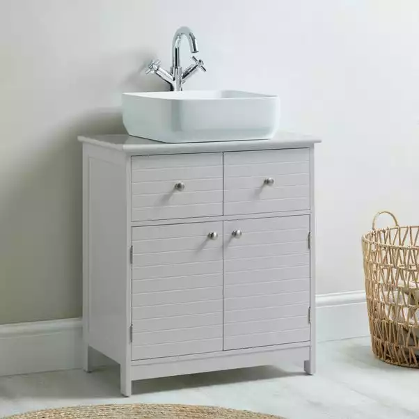 Dunelm Nautical Grey Under Sink Unit 3 Dunelm Nautical Grey Under Sink Unit