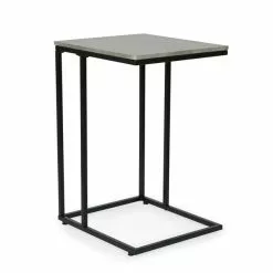 Dunelm Charlie Concrete Effect C-Shaped Side Table -Dune Room Furniture Shop 30765713 alt03