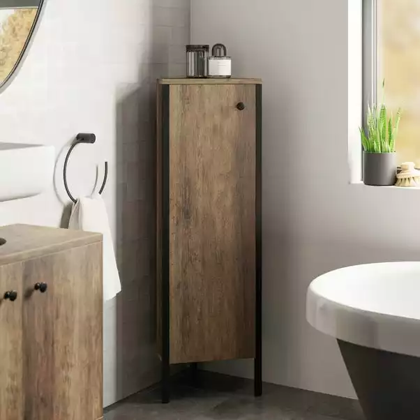 Dunelm Fulton Pine Effect Bathroom Corner Unit 3 Dunelm Fulton Pine Effect Bathroom Corner Unit