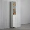 Dunelm Rimini White Tall Cabinet 1 Dunelm Rimini White Tall Cabinet -Dune Room Furniture Shop 30765735