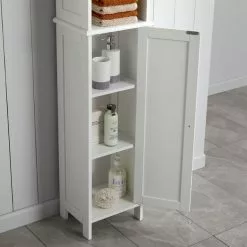 Dunelm Rimini White Tall Cabinet -Dune Room Furniture Shop 30765735 alt03