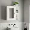Dunelm Lynton White Compact Bathroom Wall Cabinet 2 Dunelm Lynton White Compact Bathroom Wall Cabinet -Dune Room Furniture Shop 30765922
