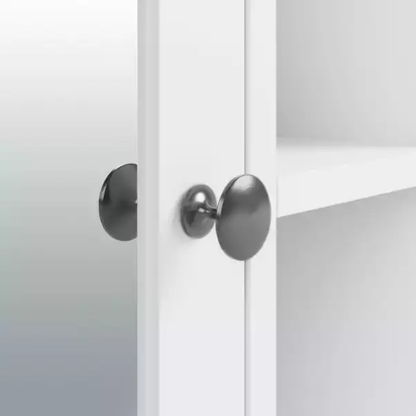 Dunelm Lynton White Compact Bathroom Wall Cabinet 8 Dunelm Lynton White Compact Bathroom Wall Cabinet - Image 6