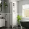 Dunelm Lynton White Compact Bathroom Tall Unit 2 Dunelm Lynton White Compact Bathroom Tall Unit -Dune Room Furniture Shop 30765926