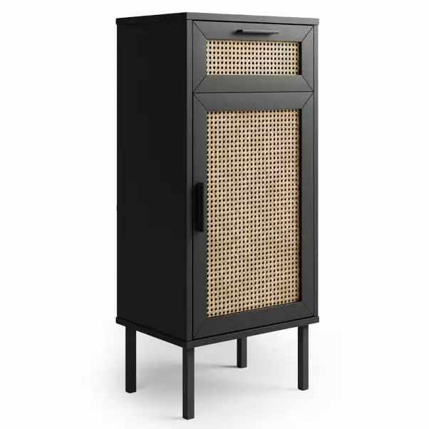 Dunelm Winslow Medium Cabinet Black Rattan 4 Dunelm Winslow Medium Cabinet Black Rattan - Image 2