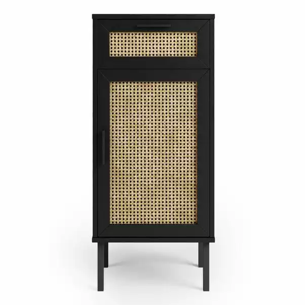 Dunelm Winslow Medium Cabinet Black Rattan 5 Dunelm Winslow Medium Cabinet Black Rattan - Image 3
