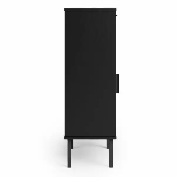 Dunelm Winslow Medium Cabinet Black Rattan 6 Dunelm Winslow Medium Cabinet Black Rattan - Image 4