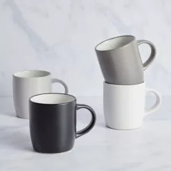 Dunelm Set Of 4 Monochrome Mug -Dune Room Furniture Shop 30767592 alt01