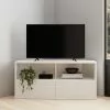 Dunelm Larson Corner TV Unit White 2 Dunelm Larson Corner TV Unit White -Dune Room Furniture Shop 30768488
