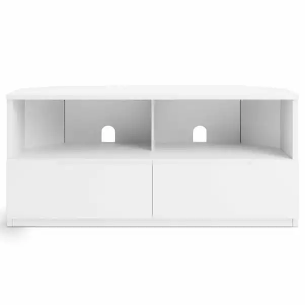 Dunelm Larson Corner TV Unit White 5 Dunelm Larson Corner TV Unit White - Image 3