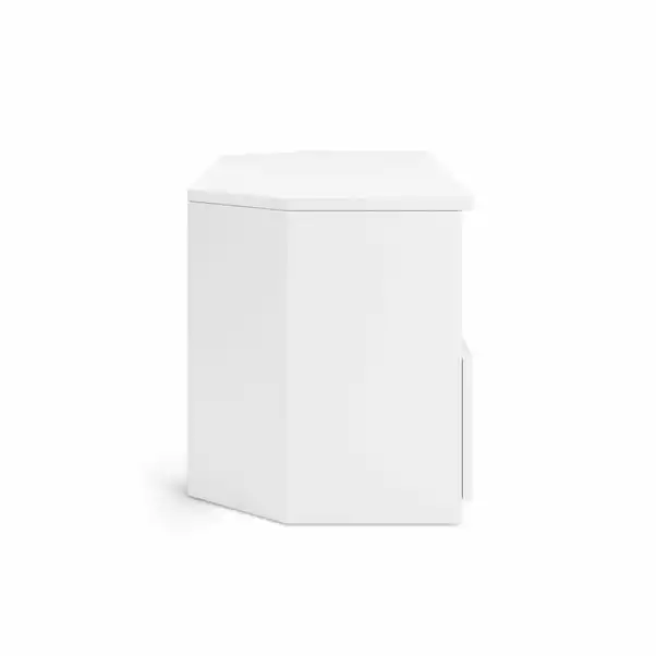 Dunelm Larson Corner TV Unit White 6 Dunelm Larson Corner TV Unit White - Image 4