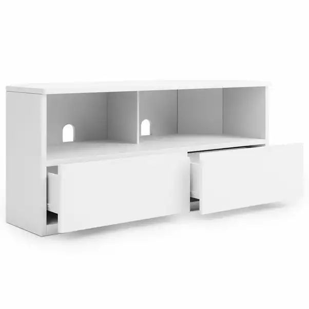 Dunelm Larson Corner TV Unit White 7 Dunelm Larson Corner TV Unit White - Image 5