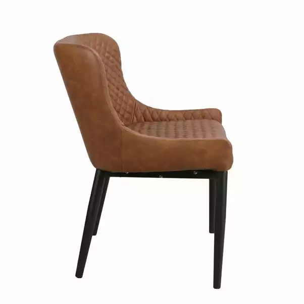 Dunelm Montreal Small Faux Leather Dining Bench Seat 6 Dunelm Montreal Small Faux Leather Dining Bench Seat - Image 4