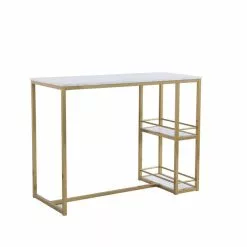 Dunelm Kendall Bar Table White Faux Marble -Dune Room Furniture Shop 30769219 alt02