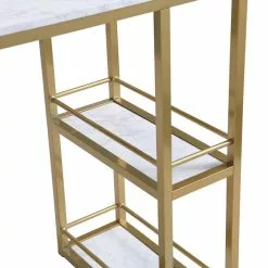 Dunelm Kendall Bar Table White Faux Marble -Dune Room Furniture Shop 30769219 alt05