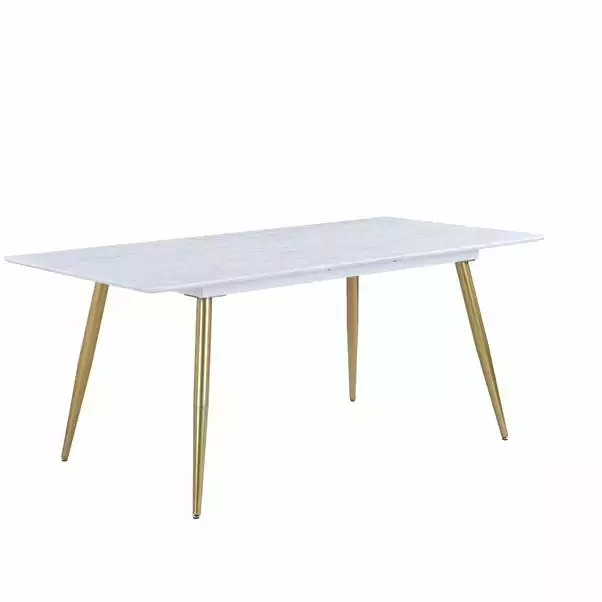 Dunelm Kendall Marble Effect Extending Dining Table 6 Dunelm Kendall Marble Effect Extending Dining Table - Image 4