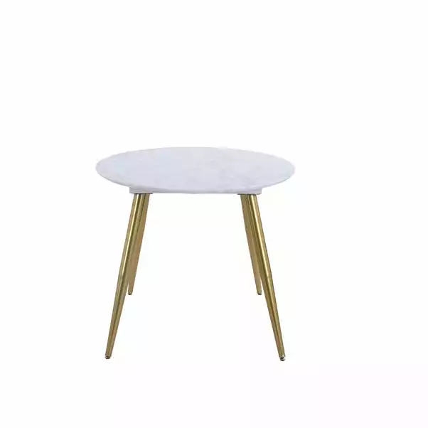 Dunelm Kendall Marble Effect Oval Dining Table 6 Dunelm Kendall Marble Effect Oval Dining Table - Image 4