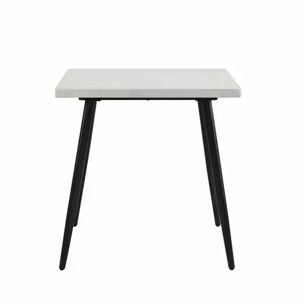 Dunelm Zuri Concrete Effect Square Dining Table 4 Dunelm Zuri Concrete Effect Square Dining Table - Image 2
