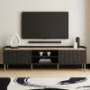Dunelm Georgi Extra Wide TV Unit Black -Dune Room Furniture Shop 30769272