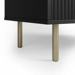 Dunelm Georgi Vinyl Cabinet Black -Dune Room Furniture Shop 30769724 alt05