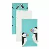 Dunelm Set Of 3 Puffin Tea Towels -Dune Room Furniture Shop 30769785