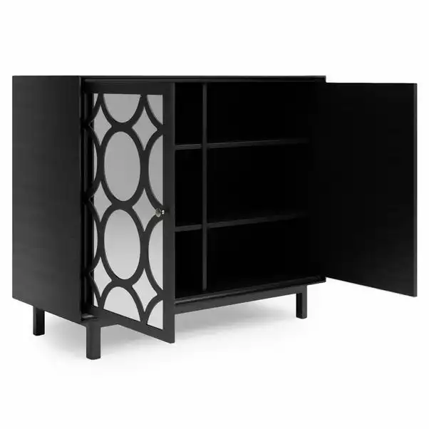 Dunelm Delphi Black Small Sideboard 7 Dunelm Delphi Black Small Sideboard - Image 5