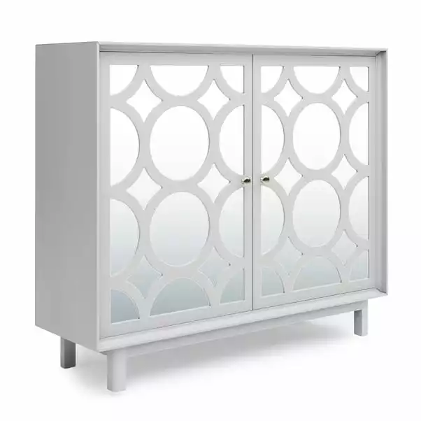 Dunelm Delphi Grey Small Slim Cabinet 4 Dunelm Delphi Grey Small Slim Cabinet - Image 2