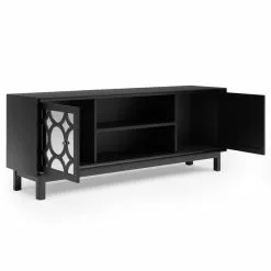 Dunelm Delphi Black TV Unit -Dune Room Furniture Shop 30775935 alt04