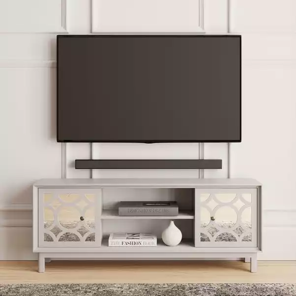 Dunelm Delphi Grey TV Unit 3 Dunelm Delphi Grey TV Unit