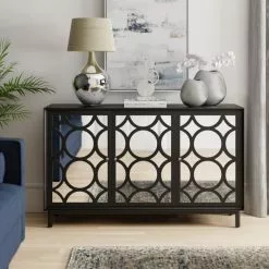 Dunelm Delphi Large Black Sideboard
