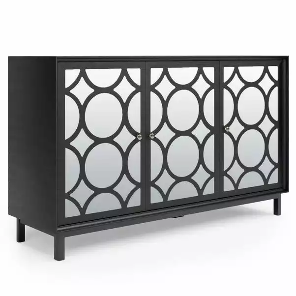 Dunelm Delphi Large Black Sideboard 4 Dunelm Delphi Large Black Sideboard - Image 2