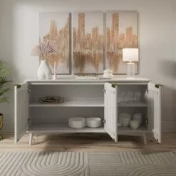Dunelm Neena Large Sideboard, White Wash Acacia Wood 10 Dunelm Neena Large Sideboard, White Wash Acacia Wood -Dune Room Furniture Shop 30781309 alt02
