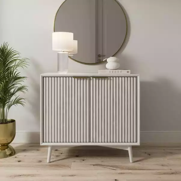 Dunelm Neena Small Sideboard, White Wash Acacia Wood 3 Dunelm Neena Small Sideboard, White Wash Acacia Wood