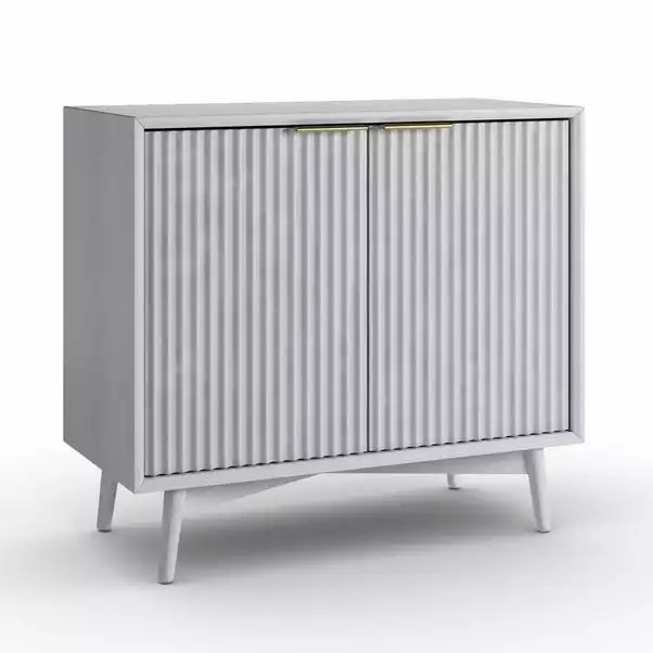 Dunelm Neena Small Sideboard, White Wash Acacia Wood 4 Dunelm Neena Small Sideboard, White Wash Acacia Wood - Image 2