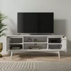 Dunelm Neena TV Unit, White Wash Acacia Wood 10 Dunelm Neena TV Unit, White Wash Acacia Wood -Dune Room Furniture Shop 30781311 alt02