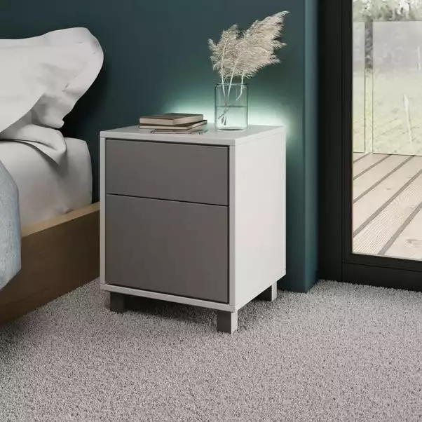 Frank Olsen Furniture LED Smart Click 1 Door & 1 Door Lamp Table 4 Frank Olsen Furniture LED Smart Click 1 Door & 1 Door Lamp Table - Image 2