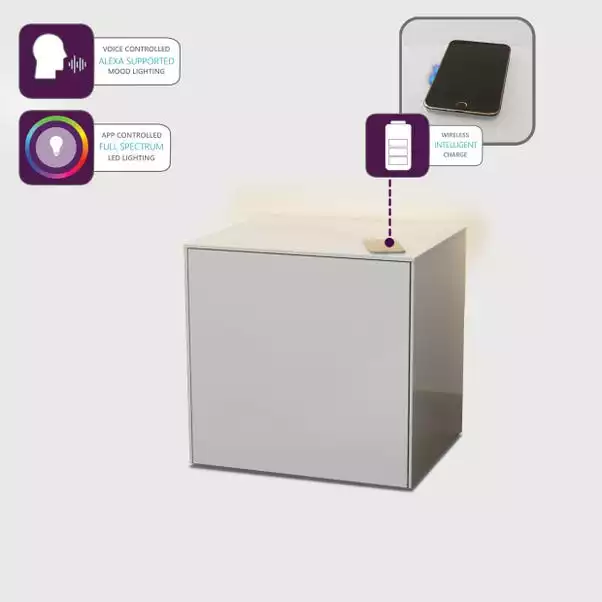 Frank Olsen Furniture Intel LED 1 Door Lamp Table 5 Frank Olsen Furniture Intel LED 1 Door Lamp Table - Image 3