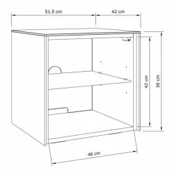 Frank Olsen Furniture Intel LED 1 Door Lamp Table 13 Frank Olsen Furniture Intel LED 1 Door Lamp Table -Dune Room Furniture Shop 30793107 alt05