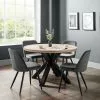 Julian Bowen Berwick Round Dining Table Oak -Dune Room Furniture Shop 30794139