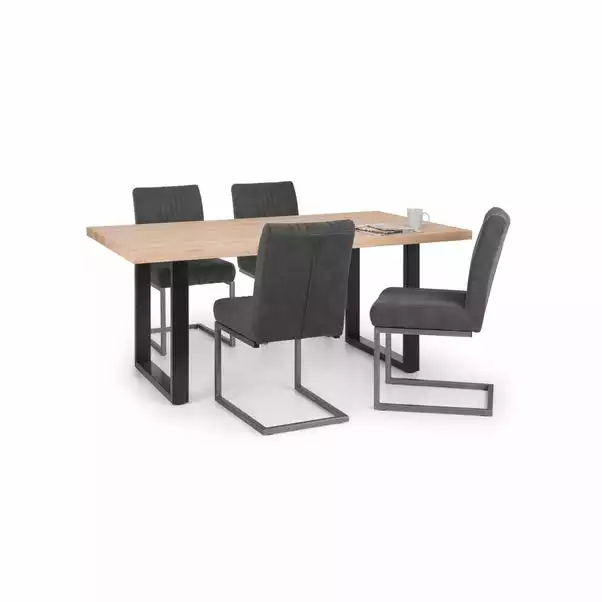 Julian Bowen Berwick Rectangular Dining Table Oak 8 Julian Bowen Berwick Rectangular Dining Table Oak - Image 6