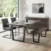Julian Bowen Brooklyn Rectangular Dining Table Dark Oak -Dune Room Furniture Shop 30794156