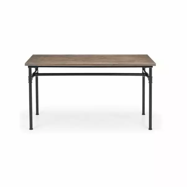 Julian Bowen Carnegie Rectangular Dining Table Mocha Elm 4 Julian Bowen Carnegie Rectangular Dining Table Mocha Elm - Image 2