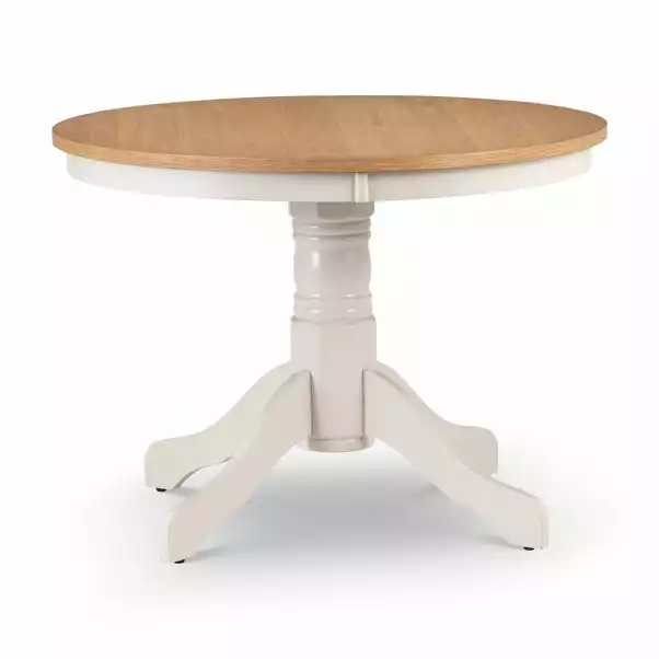 Julian Bowen Davenport Round Pedestal Dining Table With 4 Dining Chairs 4 Julian Bowen Davenport Round Pedestal Dining Table With 4 Dining Chairs - Image 2